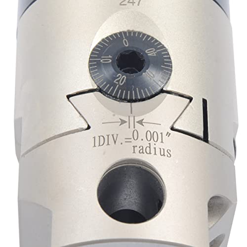 HHIP 1001-0201 Indexable Tool Set, 2 Boring Head, R8 Shank, 4 Boring Bars