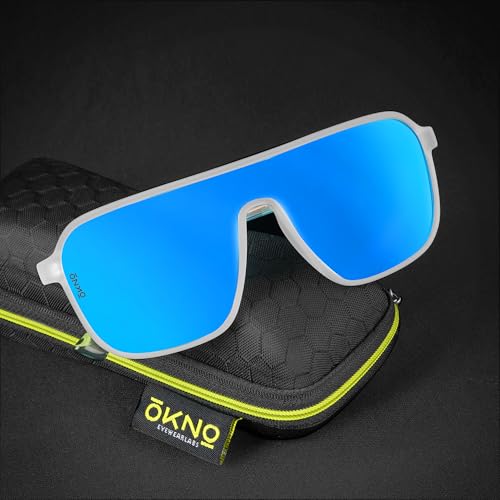 Image of Eyewearlabs OKNO | Polarized Over-Sized Unilens Rectangular Branded Stylish Sunglasses For Men & Women | 100% UV Protection Shades | Cricket Sports Cycling Driving | RYFT