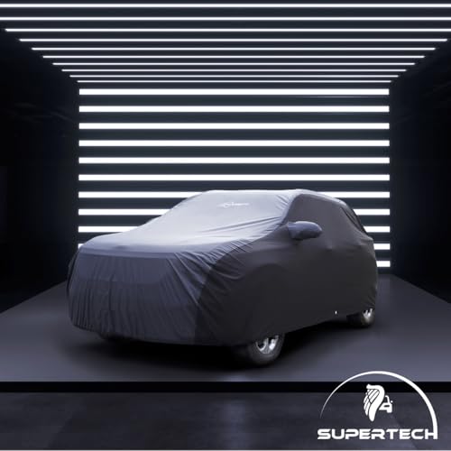 Image of NEODRIFT 'SuperTech' Car Cover for Maruti Suzuki Ertiga 2026 (100% Water-Resistant, All Weather Protection, Tailored Fit, Multi-Layered & Breathable Fabric) (Colour: D.Grey+Black)
