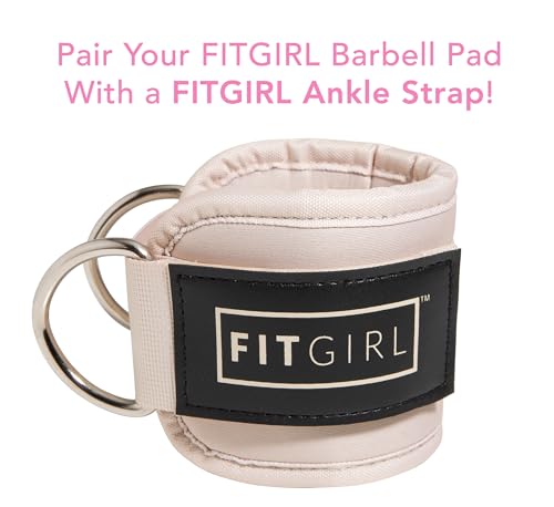 Image of FITGIRL - Squat Pad and Hip Thrust Pad for Leg Day, Barbell Pad Stays in Place Secure, Thick Cushion for Comfortable Squats Lunges Glute Bridges, Olympic Bar and Smith Machine