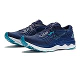Mizuno Wave Skyrise 4 Scarpe da Corsa Uomo, Blue Depths Hawaiian Ocean Neon Flame, 40 EU