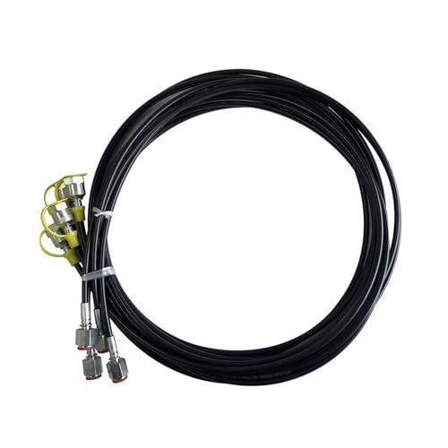 Manguera de prueba hidráulica de 63MPa y 2m con conexiones de rosca M16x2 y NPT1/4 para excavadora 3