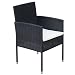 tidyard Conjunto de Mesa y 4 Sillas y 4 Cojines Juego de...
