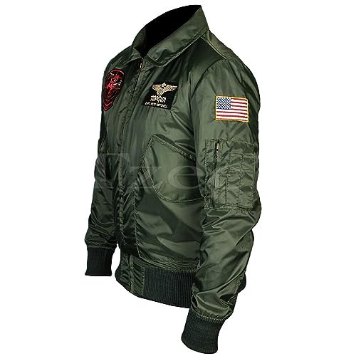 Tzee's Tom Cruise Bomber Jacket-Tom Cruise Flight Jacket-Tom Cruise Top Maverick Flight Bomber Jacket Jet Pilot Jacket4