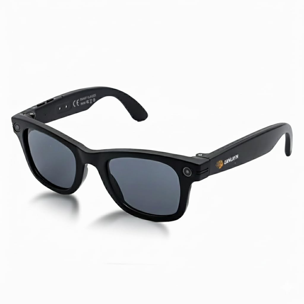 Smart Camera Glasses for Hands-Free Video Travel Translation 8MP HD POV Recording AI Voice Control Waterproof photochromic Lenses