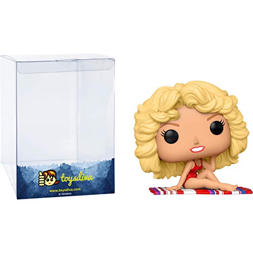 Farra H Fawcett: P O P ! Icons Vinyl Figurine Bundle With 1 Compatible 'Toysdiva' Graphic Protector (050-46773 - B)