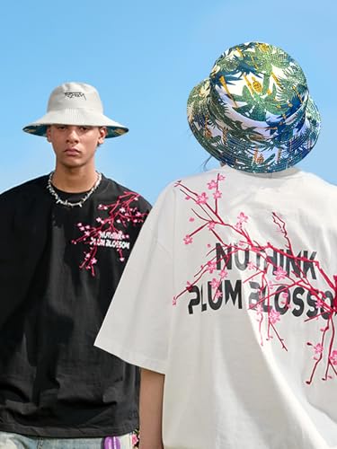 Image of Packable Reversible Printed Bucket Hat Unisex for Men Women Beach Fisherman Cap