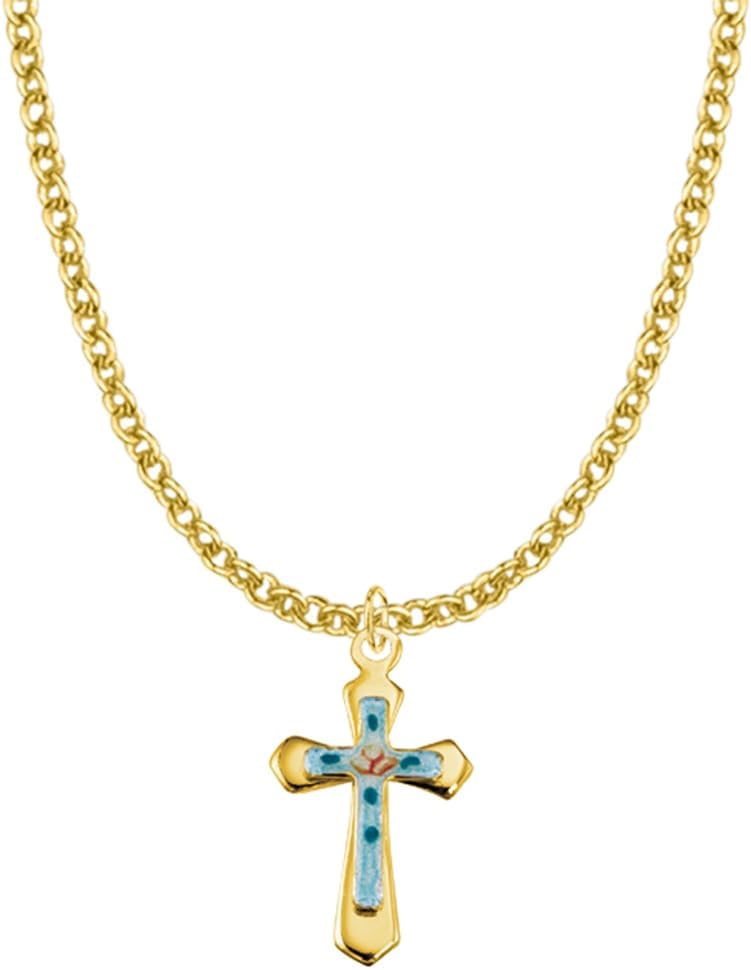 True Faith Jewelry Gold Cross Pendant Necklace Religious Jewelry