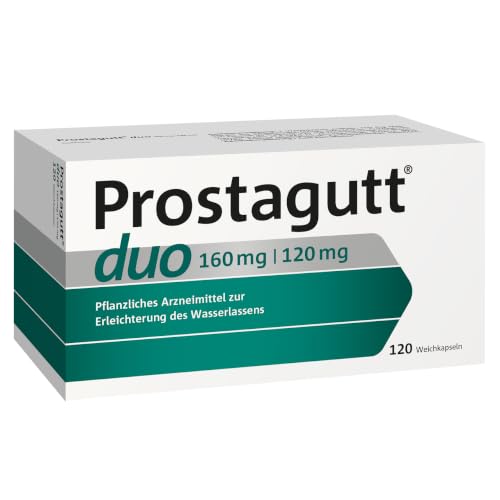 Prostagutt duo 160 mg | 120 mg Weichkapseln Pflanzliches Arzneimittel zur Verringerung des Harndrangs bei gutartiger Prostatavergrößerung 120 Weichkapseln