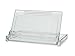 SOURCEONE.ORG Deluxe Flip Up Clear Acrylic Business Card Holder Display - Portable Style