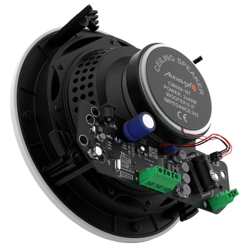 Miniatura 5 de Audibax Cm608-Bt - Altavoces De Techo Con Bluetooth - 2 Altavoces Empotrables De 40w - Altavoces De Techo De 6,5 Pulgadas - Rejilla Con Ajuste Magnético - Altavoz Activo Y Pasivo De 2 Vías