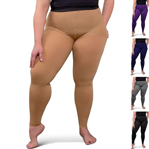 Image of ABSOLUTE SUPPORT Plus Size Compression Stockings for Women 20-30 mmHg, Improve Legs Circulation, Swelling & Pain, A717PS