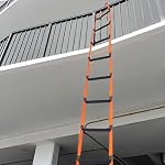 Évacuateur d'incendie, 32.8 Pieds Échelle d'incendie d'urgence, 3-5 Histoire Maisons Échelles de sécurité réutilisables pour la fenêtre d'arbre Balcon