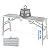 Steel Scaffolding 5.3 ft,Multi Purpose Scaffold Ladder,Adjustable high Platform-1000-Pound-Capacity, for Indoor & Outdoor Decoration