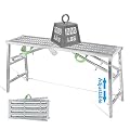 Steel Scaffolding 5.3 ft,Multi Purpose Scaffold Ladder,Adjustable high Platform-1000-Pound-Capacity, for Indoor & Outdoor Decoration