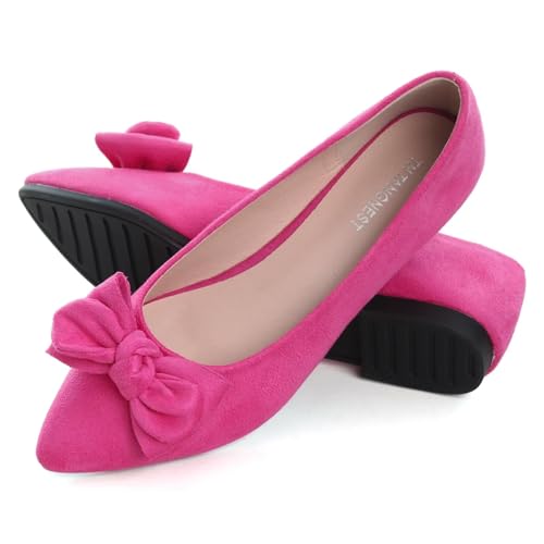 Image of TN TANGNEST Women Fashion Bowknot Flats Comfort Pointed Toe Dress Shoes