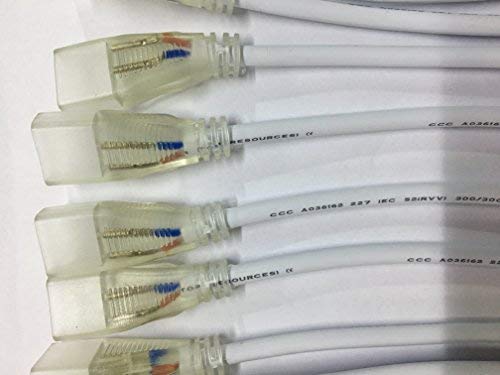 The Middle Line Connecting Wire Power Cord for 8mmx16mm LED Mini Neon Rope Lights 10pcs