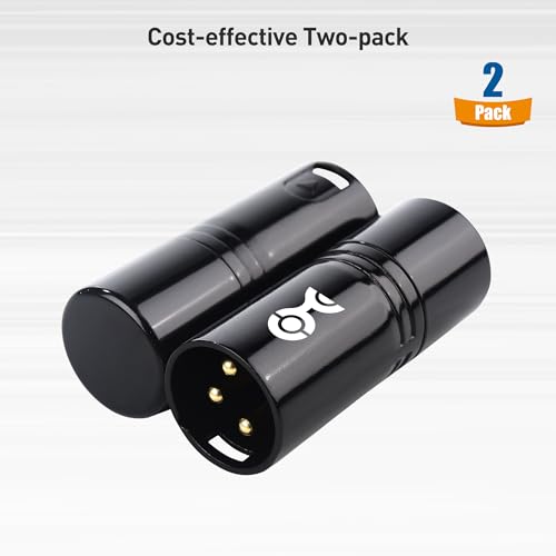 Cable Matters 2-Pack 120 Ohm 3-Pin XLR Terminator/DMX Terminator - Optimal Signal Integrity for Lighting and Audio Systems