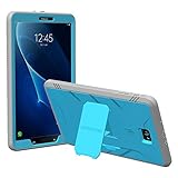 Poetic Revolution Heavy Duty Protección Híbrido Funda con el Protector de Pantalla para Samsung Galaxy Tab A 10.1 (2016) Azul/Gris [NO Compatible con EL Modelo S-Pen.]