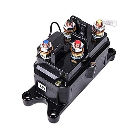LIEBMAYA 12V 250A Winch Solenoid Relay, Winch Contactor Thumb for 2000lbs-5000lbs ATV UTV 4X4 Truck Boat Cover