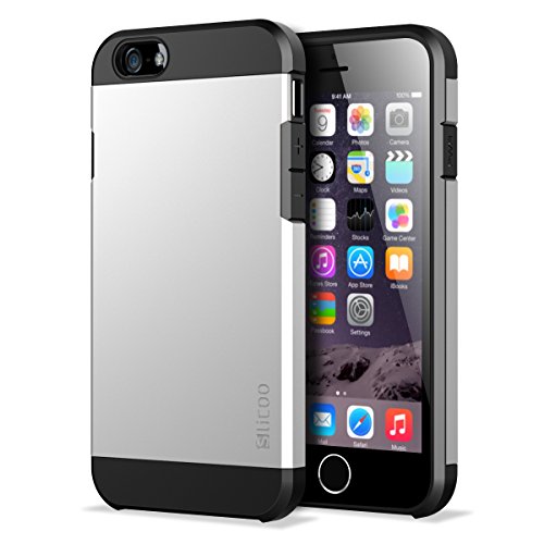iPhone 6s Case, Slicoo Dual-layer Protection Cover Case for iPhone 6 6s 4.7 inch (Silver)