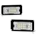 VIPMOTOZ Full LED License Plate Light Lamp Assembly Replacement For Mini Cooper R50 R52 R53 Hatchback & Convertible - 6000K Diamond White, 2-Pieces