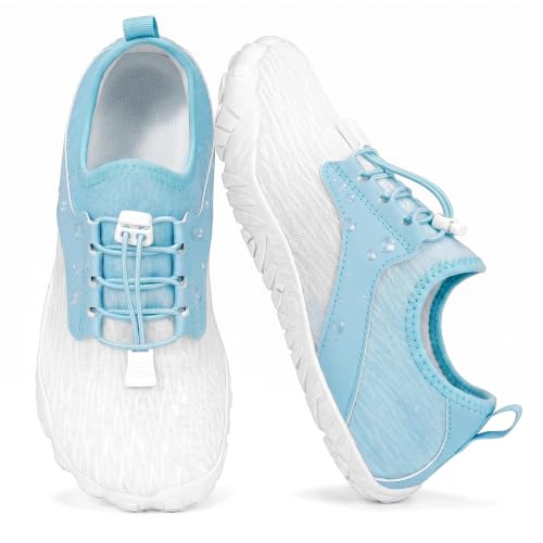 Image of Barefoot Water Shoes for Men Women 2026 Quick Dry Athletic Shoes Non-Slip Wide Toe Aqua Footwear Beach Swim Hiking Kayaking Yoga Outdoor Sport