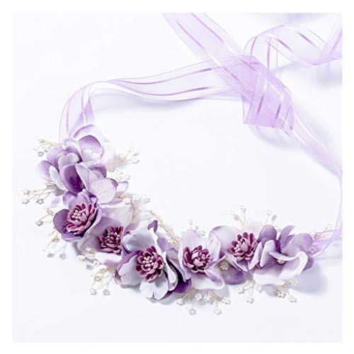 ZGP &Headdress Crown Flower Wreath Baby Handmade Headdress Princess Hair Accessories Girl Dress Headdress Birthday Show Accessories floral garland (Color : A)
