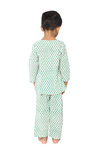 Image of Cotton Night Suit for Boys & Girls | Pajama Sets | Baby Top & Pant | Kids Dress | Printed Night Dress | Sleepwear Suit | P-3