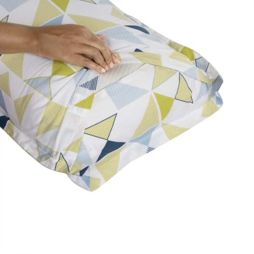 Image of Wakefit 100% Cotton Pillow Cover Set of 4 | 200 TC Soft & Breathable Pillow Cases | Standard Size 18 x 27 Inch | Skin Friendly, Durable & Gentle Machine Washable | Maze