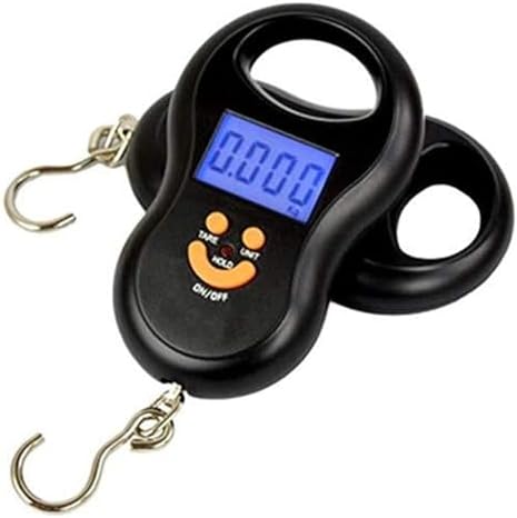 Mini Electronic Luggage Scale - Portable 50kg Weight Measurement Tool for Suitcases & Fishing Gear, Travel Essential for Accurate Packing & Easy Use