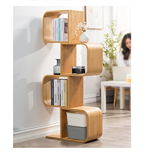 オープンシェルフ コーナー用 ラック 収納棚 ライトラグジュアリー (Color : Natural, Size : 56x132cm)