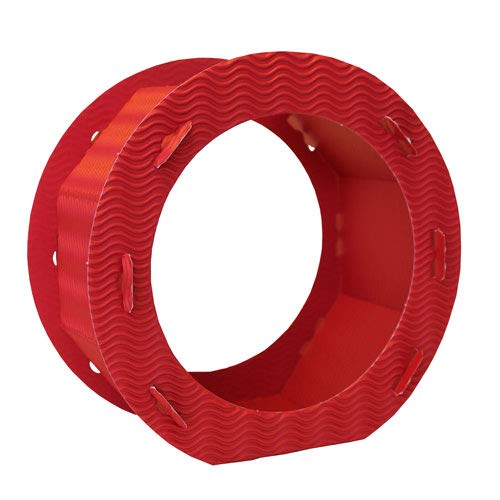 Preisvergleich Produktbild Folia Laternenrohlinge 3D Laterne, rund, 5 Stück, rot