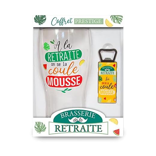 SLA STC,Coffret à bière A la retraite on se la coule mousse