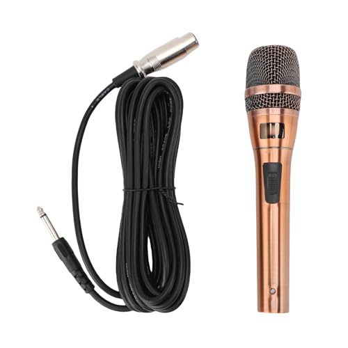 Denash Microfono Cablato per Karaoke, Microfono Vocale Dinamico Professionale con Modello di Pickup, Microfono Microfono Portatile per Cantare