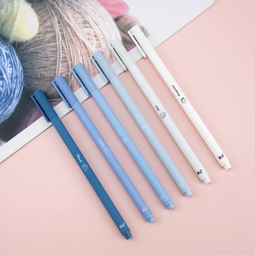 Set de 12 bolígrafos de tinta negra gel 0.5mm punta fina miniatura 6
