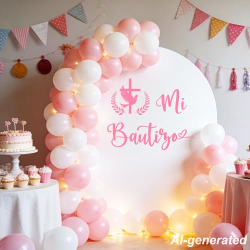 Decoración adhesiva para bautizo Mi Bautizo miniatura 4