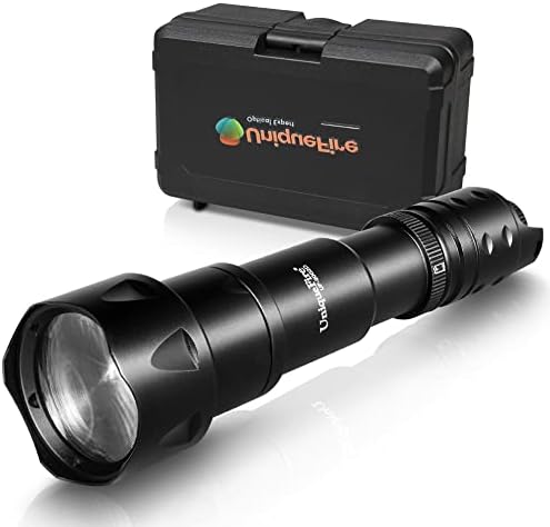 2002D Vcsel 940nm IR Light Illuminator for Night Vision,Fresnel Lens Zoomable IR Illuminator Flashlight with Rapid Dimmer Switch, Max Lighting 1000M