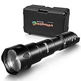 UniqueFire T20 IR 850nm Zoomable Focus LED Infrared Flashlight丨 38MM Lens Adjustable Illuminator Torch for Night Vision Scopes - 3 Switching Modes with Memory Function