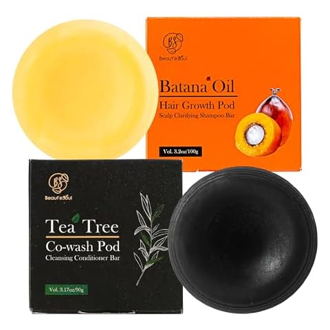 Beauté Seoul Batana Shampoo & Conditioner Bar Set - Natural Hair Growth & Scalp Care Cover