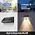 XmnSoly Solar Wall Lights Outdoor 3000K Warm White Solar DownLights Outdoor Waterproof LED Dusk to Dawn for House Number, Pathway, Backyard, Patio, Address Sign (8 Pack, Downlight)
