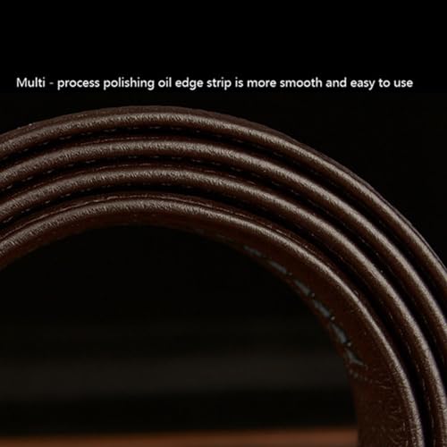 Men's Embossed Leather Ratchet Belt - Rhinestone Crocodile Automatic Buckle, Customizable Fit3