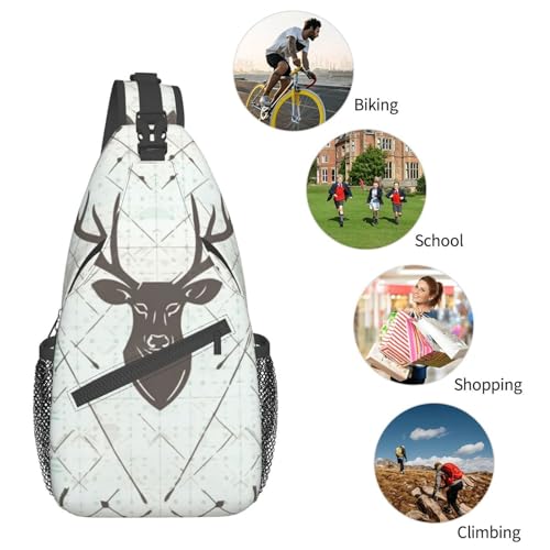 Sling Bag mochila cruzada impermeable negra unisex miniatura 6