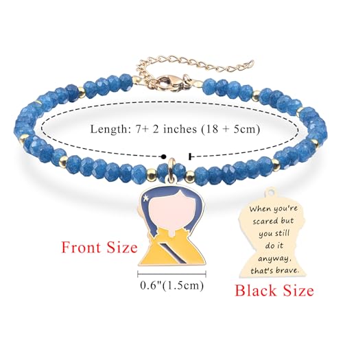 Melix Home Whimsical Stone Beads Bracelet Courage Gift For Her Women Daughter Teen Adjustable Bracelets2