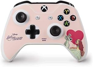 Skinit Decal Gaming Skin Compatible with Xbox One S Controller - Officially Licensed Disney Lady & The Tramp Spaghetti Dinner Design