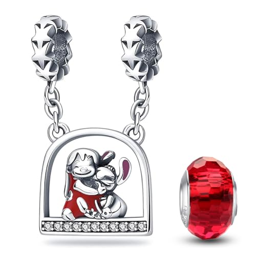 HappyStar 925 Sterling Silver Charm fits Pandora Bracelets Necklace，Pendants DIY Jewelry Gift For Women（With one Spacer Bead Charms）