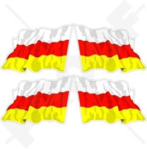 AUSTRALIA Australian Waving Flag Bumper-Helmet Decals Stickers 2