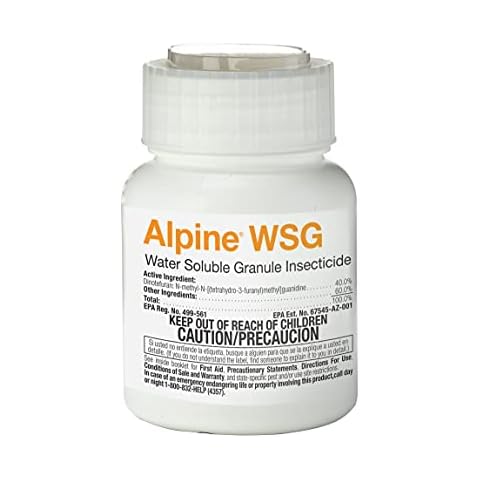 BASF Alpine WSG Water Soluble Granule Insecticide, Indoor Outdoor Pest Control for Ants, Flies, Bed Bugs, German Cockroach, 200 Grams Cover