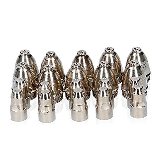 Homesen Suprimentos e gadgets de bricolage P80 20Pcs Plasma Electrode Tip Nozzle 1.1mm 1.3mm 1.5mm 1