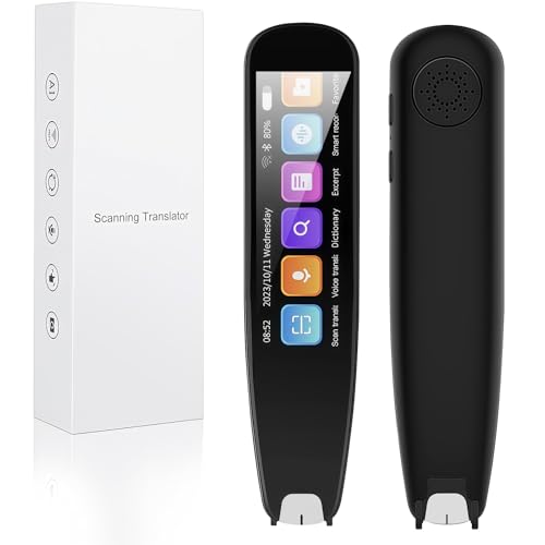 Scan Reader Pen 134 Languages Scan Translator Pen 2.99in Touchscreen Portable Smart Reading Pen for Dyslexia Supports Speech & Scan to Text Offline Scanner Translator